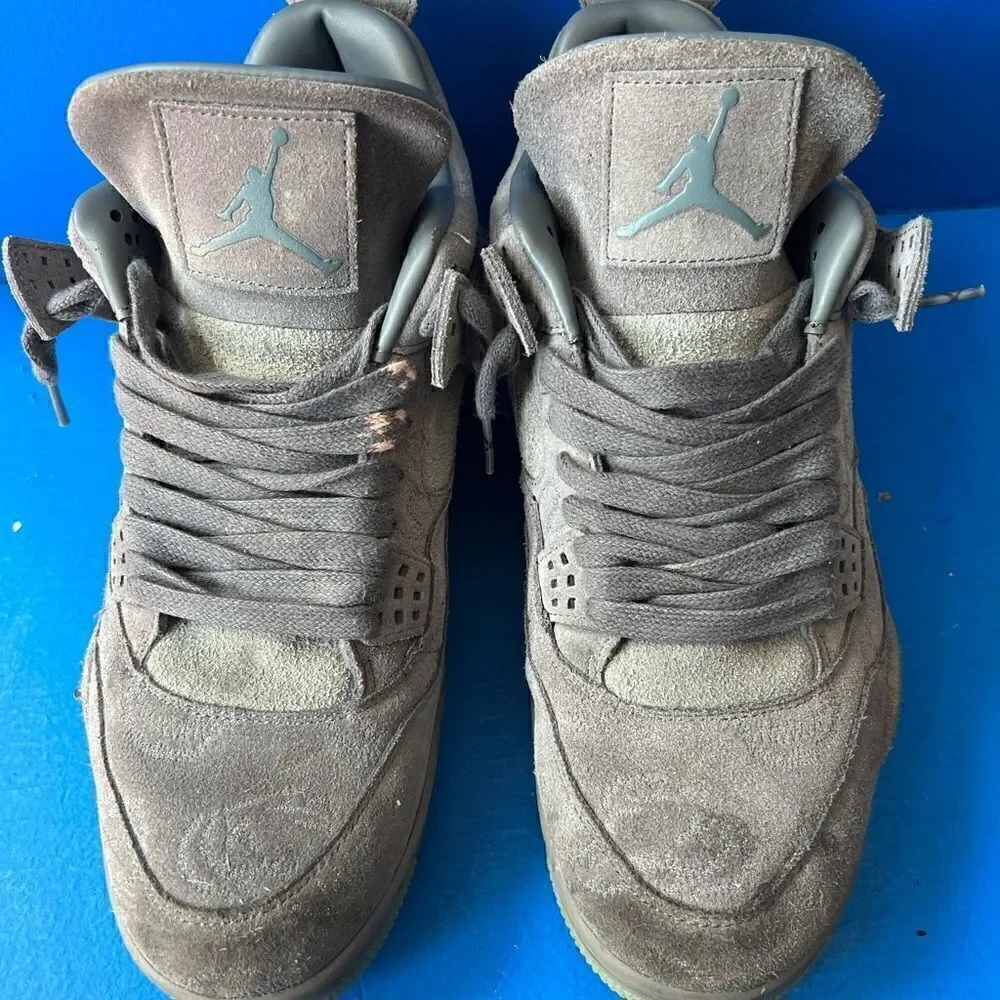 KAWS x NIKE AIR JORDAN RETRO IV 4 GREY  930155 003 SIZE 12